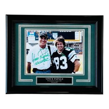 Vince Papale Autographed Philadelphia Eagles (with Mark Wahlberg) Deluxe Framed