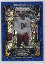 2023 Panini Prizm Blue Sparkle Prizm 61/96 Daron Payne #295 3hd