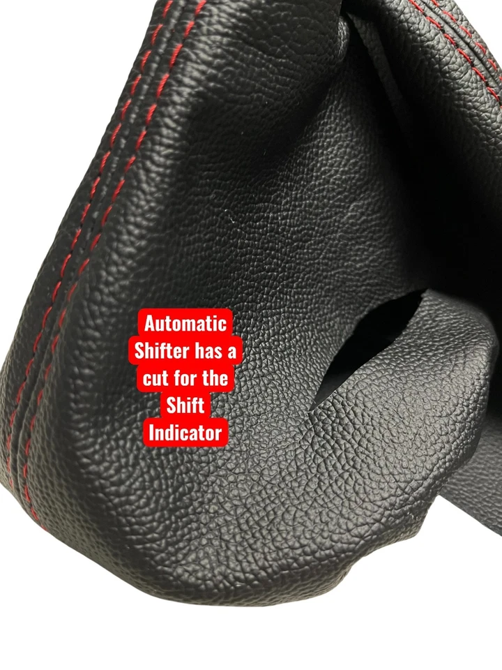 Para Corvette C6 Cambio Automático y Bota Freno Cuero Negro 2005-2013 Foto 4 de 4