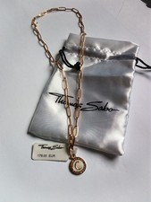 Thomas Sabo Kette Gliederkette Sterlingsilber vergoldet 45 cm lang