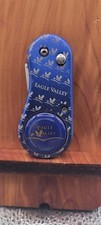 Eagle Valley Ball Marker Divot Tool Golf Ball Marker Blue White