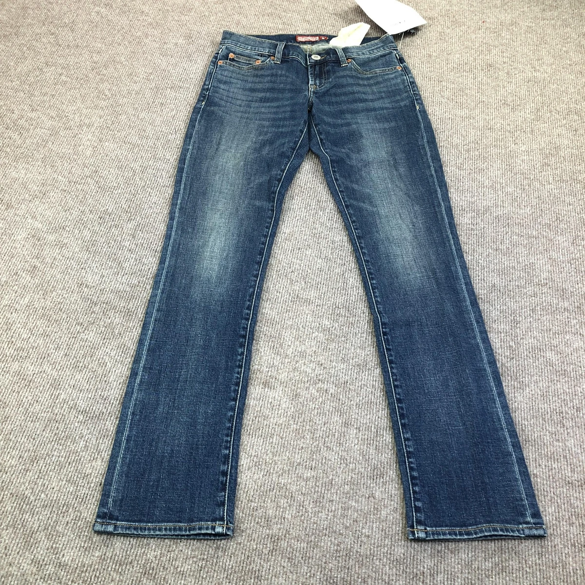 Lucky Brand Ultra Low Rise Skinny Jeans Womens 4/27 R Blue Medium
