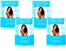 Calgon Ocean Breeze Moisturizing Bath Beads With Aloe, 4-Pack, 30 oz 850g 