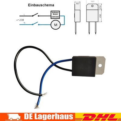 SANFTANLAUF MODUL 230V bis 20A Softstart für Maschinen Elektrowerkzeuge Zubehör