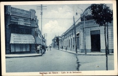 Postcard Santiago del Estero Argentina, Calle 24 de Setiembre - 4068269