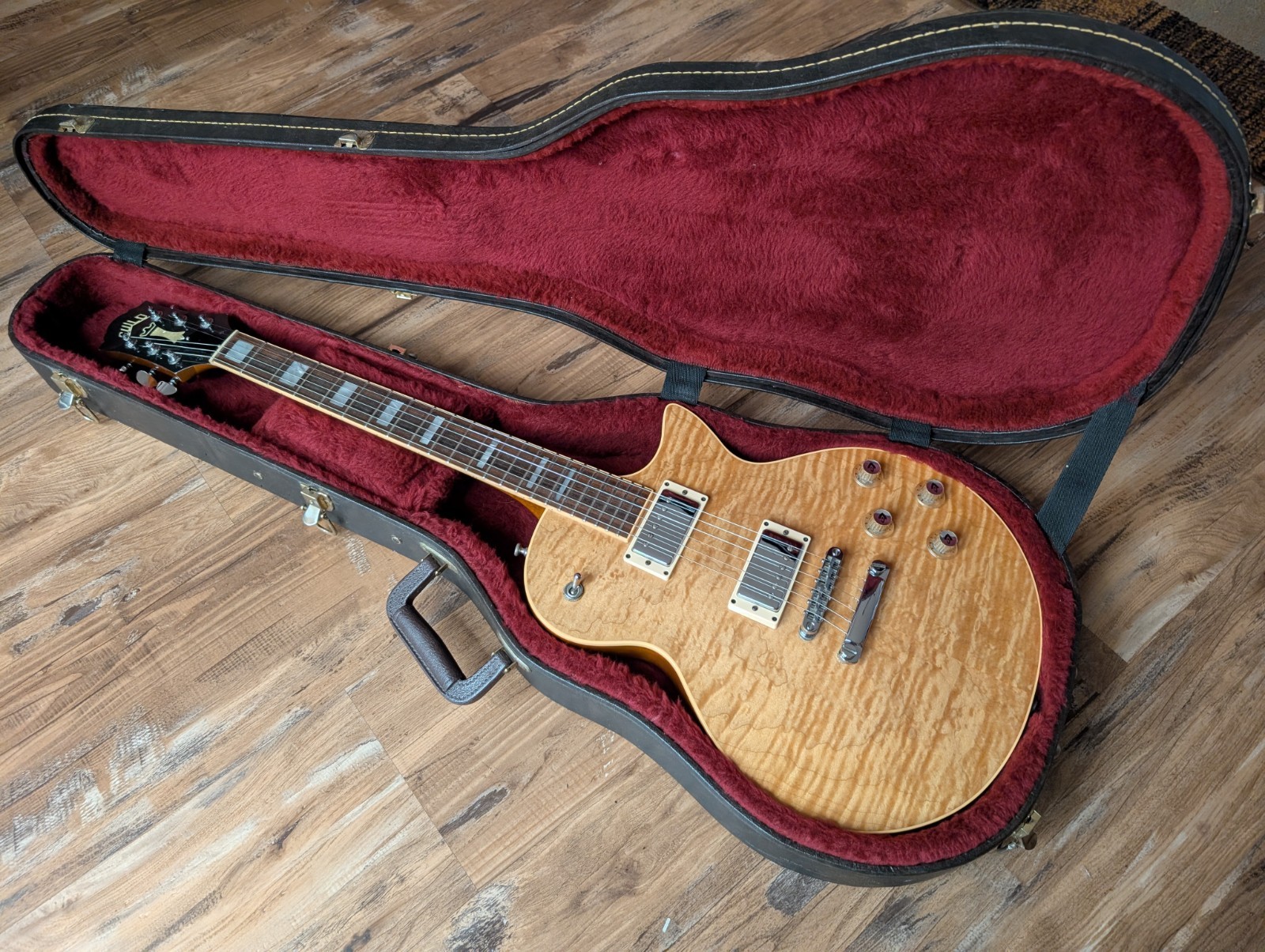 1998 Guild Bluesbird Electric Guitar Natural Flame Top Factory Duncan's W/OHSC