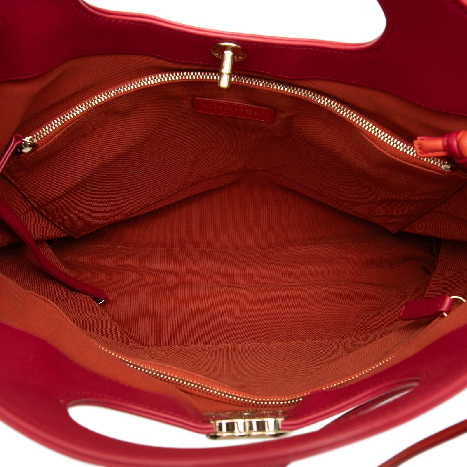 Chanel Large Quilted Lambskin 31 Shopping Bag Pre-Loved Dark Orange image 4