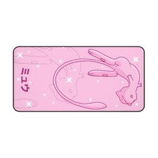 Mew Pok mon Kawaii Pink Gaming Mouse Pad Desk Accessories