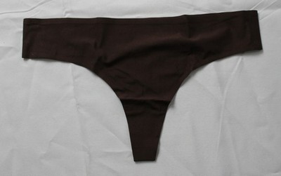 Thirdlove Women's Smooth Zero Edge Invisible Thong AC2 Dark Brown Medium 