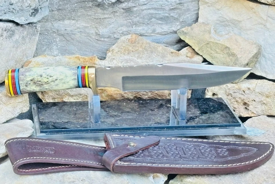 IMPACT CUTLERY Custom Made Large Bowie Knife UNUSED 13" Dagger Handmade Knives - Image 2 of 4