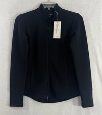 Walter Hagen Women s Golf Jacket Black Small Full Zip UPF 50 Pockets Active
