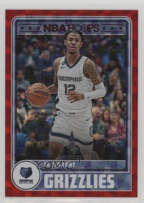 2023-24 Panini NBA Hoops Hoops Tribute Hyper Red /99 Ja Morant #281 0nr3