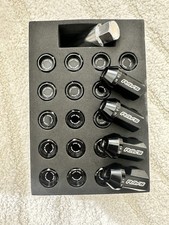 Volk Racing Rays Dura-nut L42 Lug Nuts Lock Set 12x1.5 42mm Black 12 X 1.5