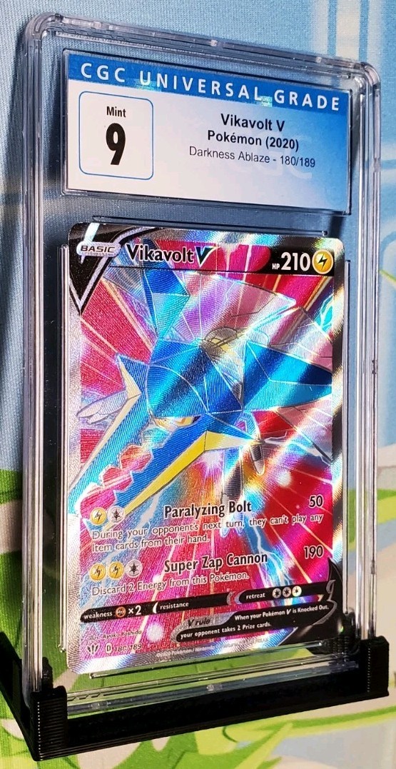 CGC Mint 9 Vikavolt V Pokémon 180/189 Darkness Ablaze