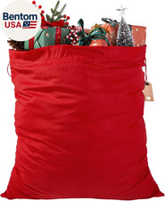Large Christmas Velvet Santa Bags 31'' X 28'' Christmas Red Gift Presents Bags w