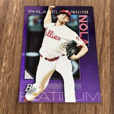 2020 Bowman Platinum #70 Aaron Nola Purple #/250