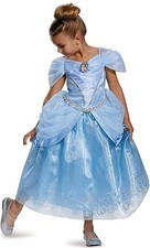Cinderella Prestige Disney Princess Fancy Dress Halloween Deluxe Child Costume