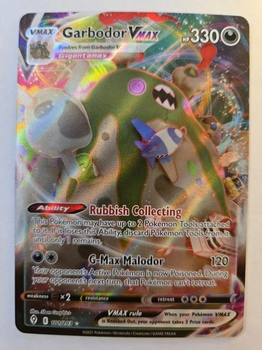 Garbodor VMAX 101/203 Holo VMAX Rare Evolving Skies NM/M Pokemon