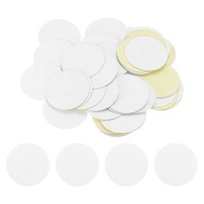100pcs Round Adhesive Felt 65mm 2.5" Craft Stickers Non-Woven Fabric White