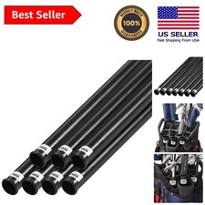 7-Pack Black Plastic Golf Club Tubes - Protection for Your Clubs