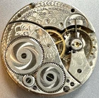 * 1921 12S ELGIN Pocket Watch Movement  7J Gr 303 M 3 DR Parts Repair P33