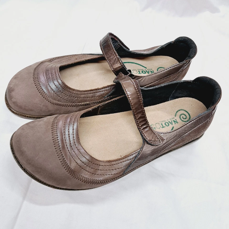 Naot Kirei Brown Suede Leather Strap Mary Jane  Sandal Shoe EU 40 Women 9 Boho  - Image 2 of 4