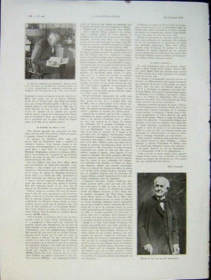Original alter Vintage Druck Edison Erfinder Portrait Französisch 1931 20. Jahrhundert