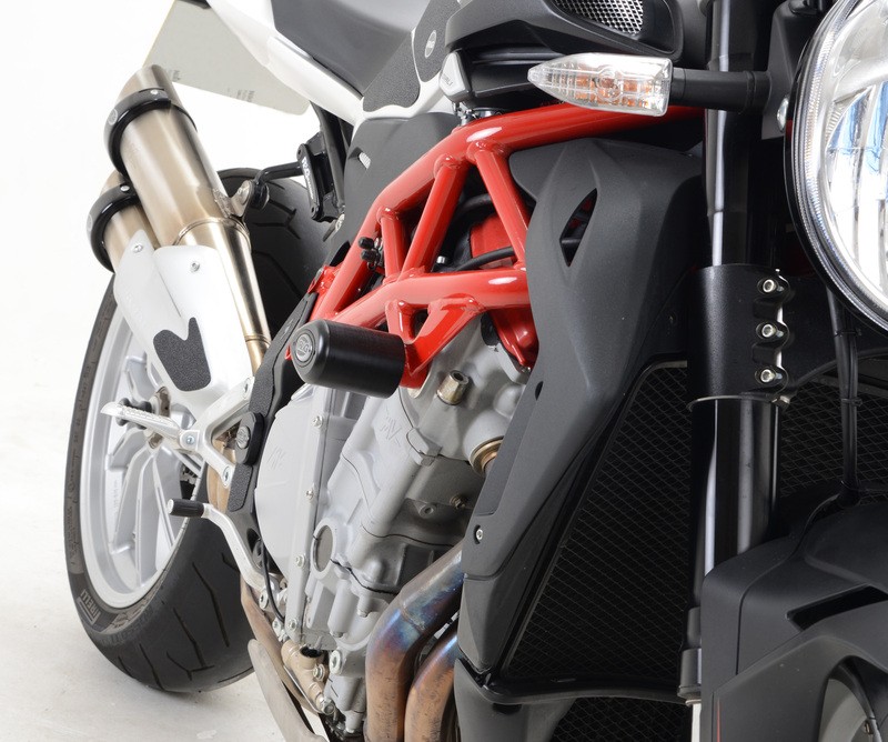 Coussinets de protection Aero R&G RACING noir pour moto MV Agusta Brutale 1090