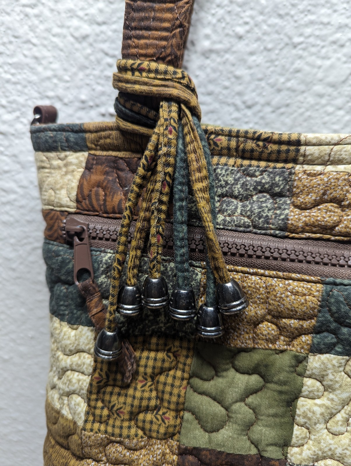 Donna Sharp Vintage Quilted Patchwork Shoulder Ba… - image 3