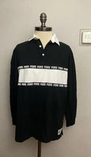 Victoria’s Secret PINK Black Polo Shirt XS NWT