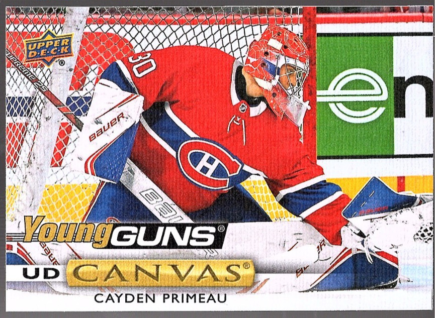 CAYDEN PRIMEAU 2019-20 Upper Deck Young Guns Canvas Rookie #C213 Montreal RC