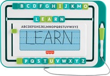 Multicolor Magnetic Writing Board with Moveable Letter Tiles for Kids