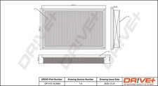 Luftfilter Filtereinsatz DP1110.10.0072 Dr!ve+ für OPEL VECTRA B CC VECTRA B