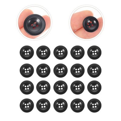 20 Pcs Wood Coat Suit Replaceable Four Hole Sewing Buttons Button Coat Supplies