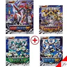 Metal Cardbot W Season3 4-Robot Set HEAVY IRON W+PANTHOM HORNET+TIGUN+BLUE COP W