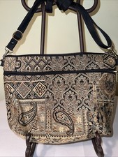 Vintage Danny K Beverly Hills CA USA Tapestry Shoulder Crossbody Zipper Closure
