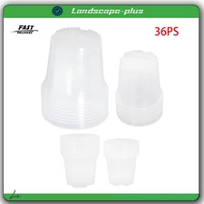 36 Pcs 6.7/5/4/3.5In Seed Starting Pot Plant Nursery Pots Bulk Plastic for Plant