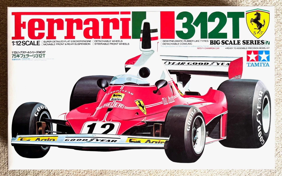 TAMIYA 1/12 FERRARI 312T F1 Racing Car Plastic Model Kit Big Scale