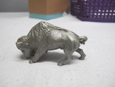Rawcliff Solid Pewter Buffalo Figurine 3.5"