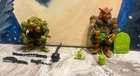 Vintage 1991 TMNT Tokka and Rahzar Figure Lot Of 2 Ninja Turtles 100% Complete