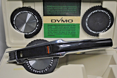 Vintage DYMO 1570 Chrome Pro Spin Dial Tapewriter Heavy Duty Label Maker NO TAPE