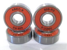 RED ABEC 9 608 RS WHEEL BEARINGS FOR SKATEBOARD STUNT SCOOTER SPARES PARTS 11 NR