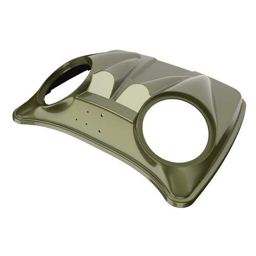 For Harley Tour Pak Pack Dual 8'' Speaker Lids MINERAL GREEN METALLIC