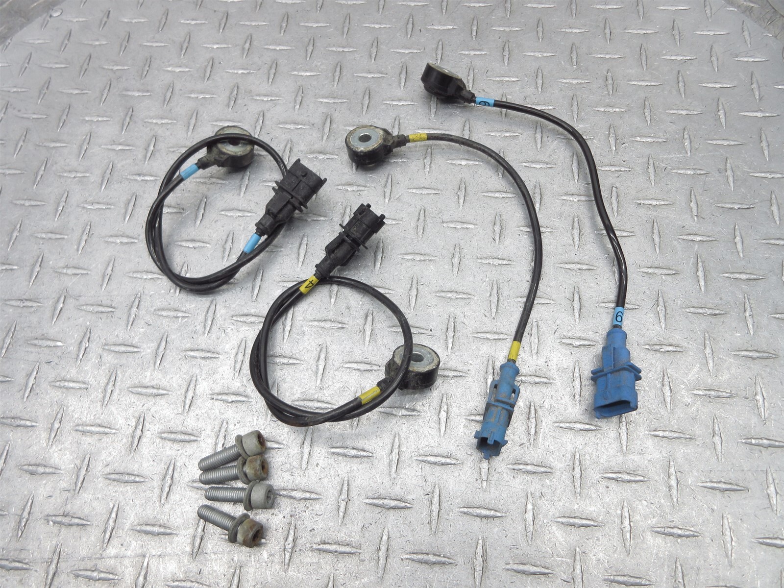 2008 Ferrari F430 Spider Engine Knock Detonation Ping Motor Sensor Lot of 4