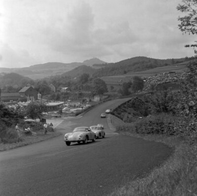 Gerhard Koch Werner Lindermann Porsche 356 Carrera leads Sepp Greg- 1959 Photo