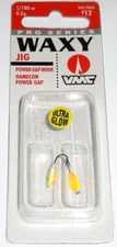 VMC 1/100-#12 Waxy Glow Jigs (Orange Chartreuse Glow-2 per pack)
