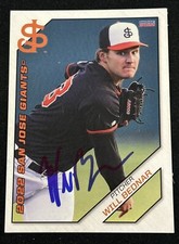 2022 San Jose Giants Signed Will Bednar RC Rookie Giants Autographed Auto Card