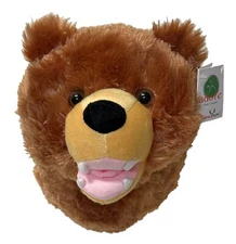 ADORE 12" Kodiak the Brown Grizzly Bear Stuffed Animal Plush Walltoy Wall Mount