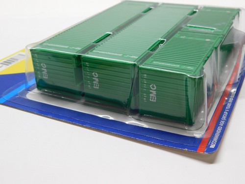 HO 1/87 ATHEARN 27888 CONTENITORE INTERMODALE EVERGREEN ASSORTIMENTO CONFEZIONE DA 4 NUOVO - Foto 2 di 5