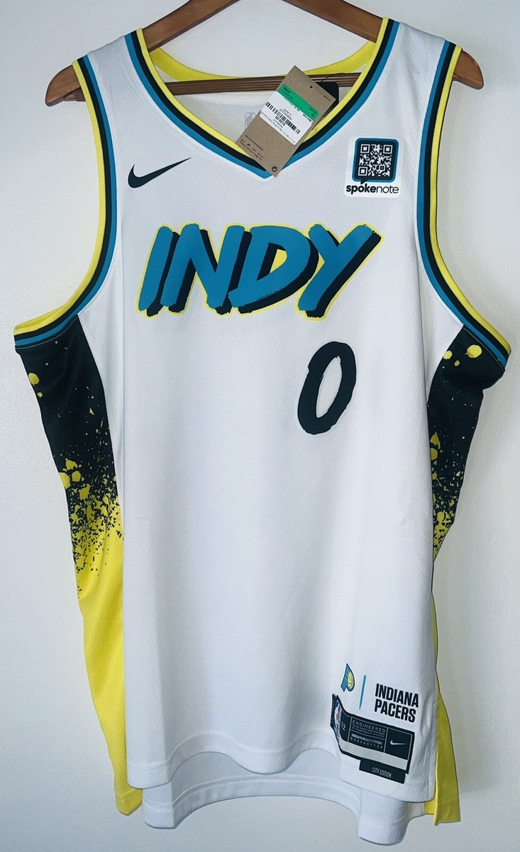Tyrese Haliburton Inscribed Indiana Go Pacers Signed NBA
